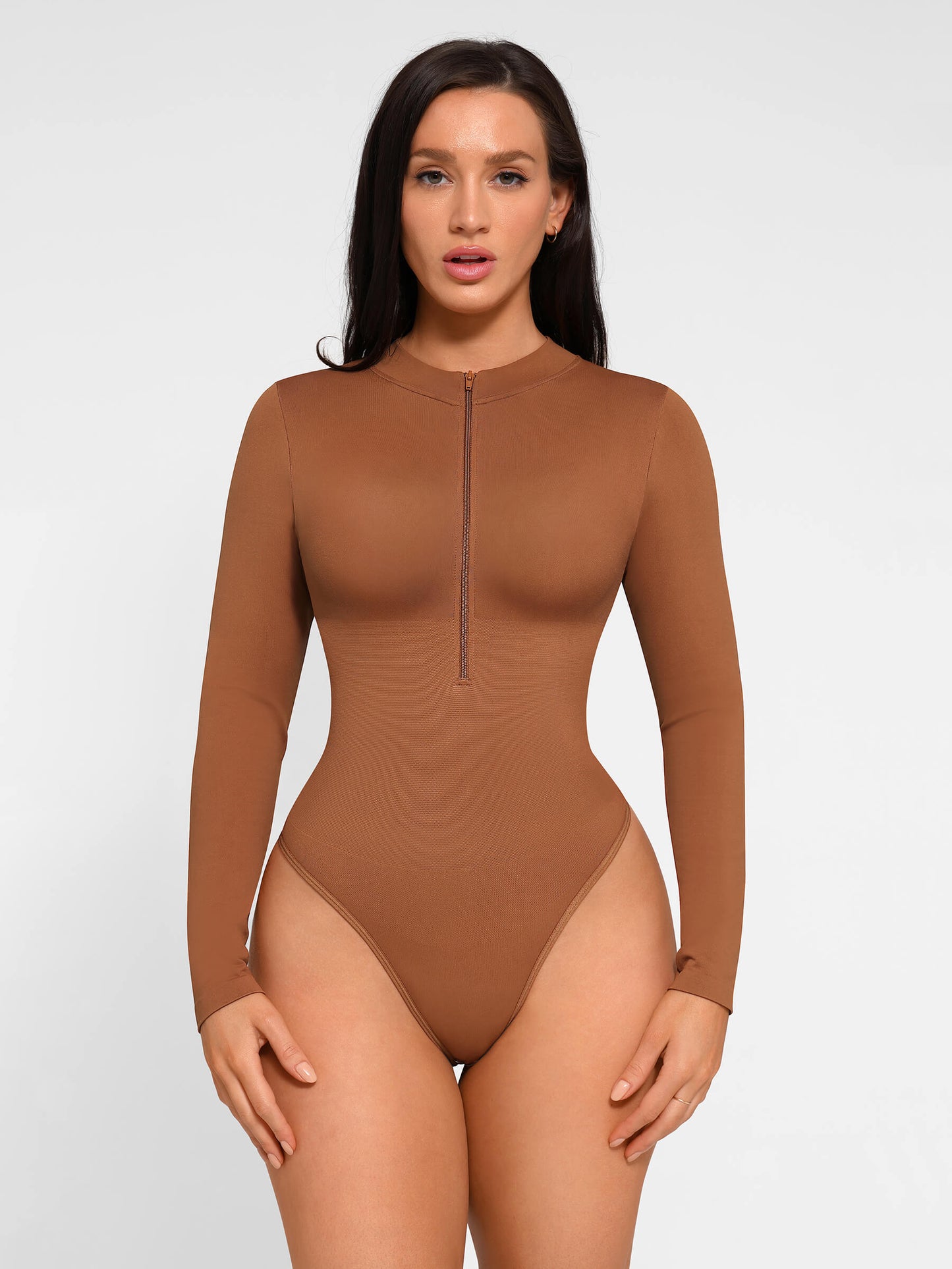 Bodysuit String Manches longue avec Zip