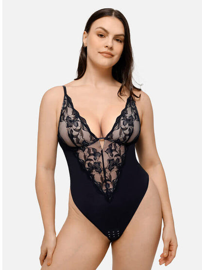 Bodysuit String en dentelle Sculptant