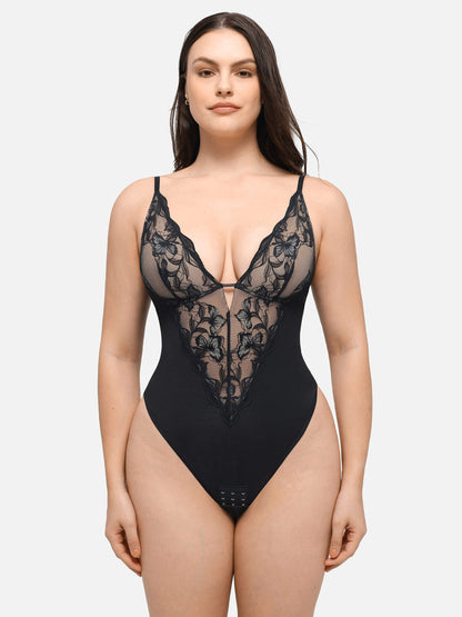 Bodysuit String en dentelle Sculptant