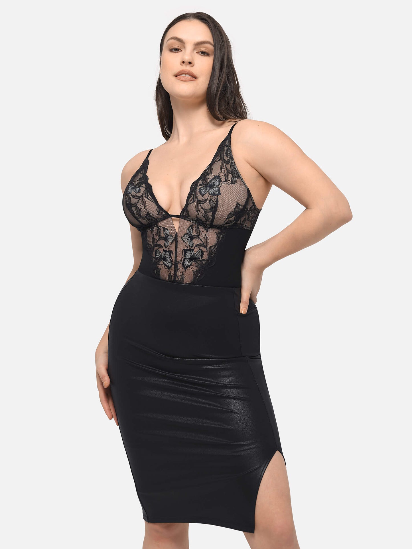 Bodysuit String en dentelle Sculptant