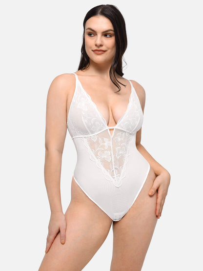 Bodysuit String en dentelle Sculptant