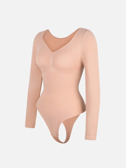 Body String Gainant Sculptant Manche Longue