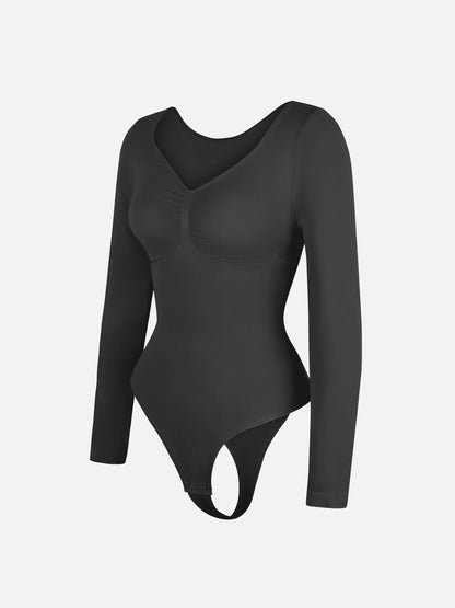 Body String Gainant Sculptant Manche Longue