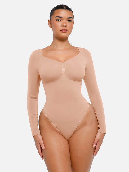 Body String Gainant Sculptant Manche Longue