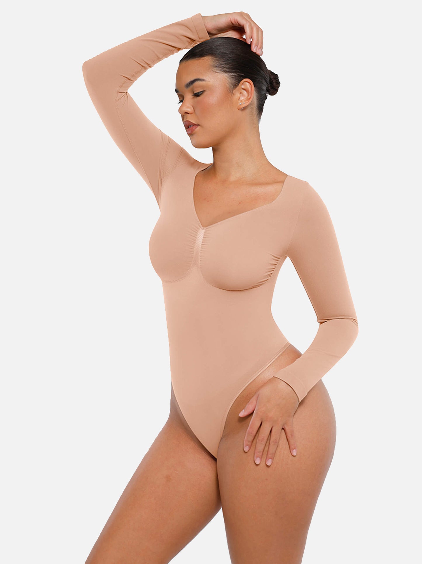 Body String Gainant Sculptant Manche Longue