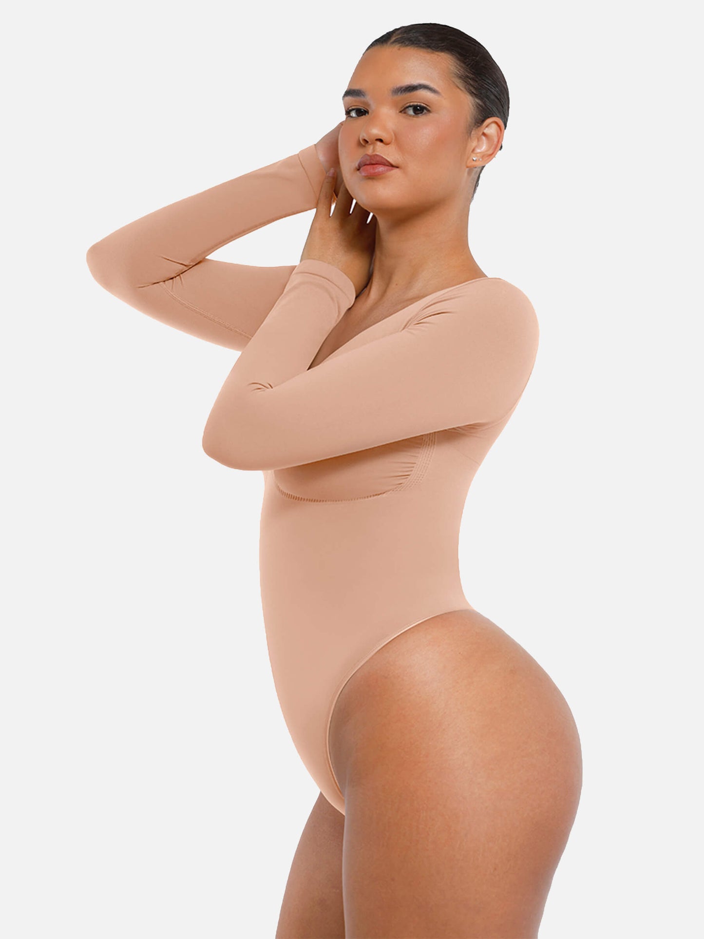Body String Gainant Sculptant Manche Longue