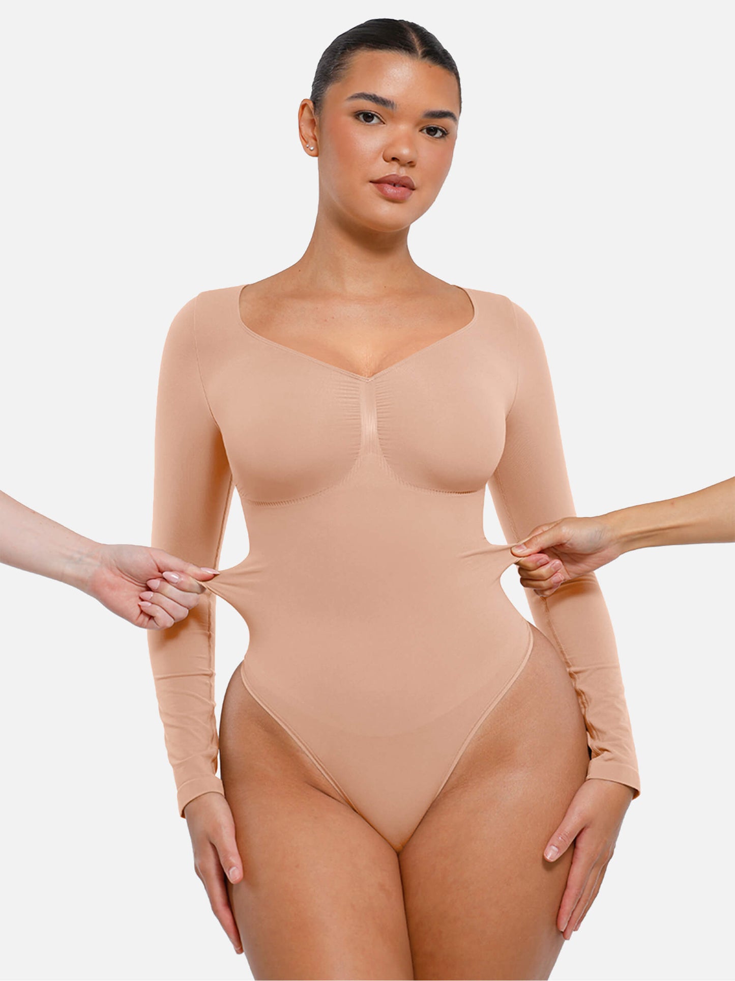 Body String Gainant Sculptant Manche Longue