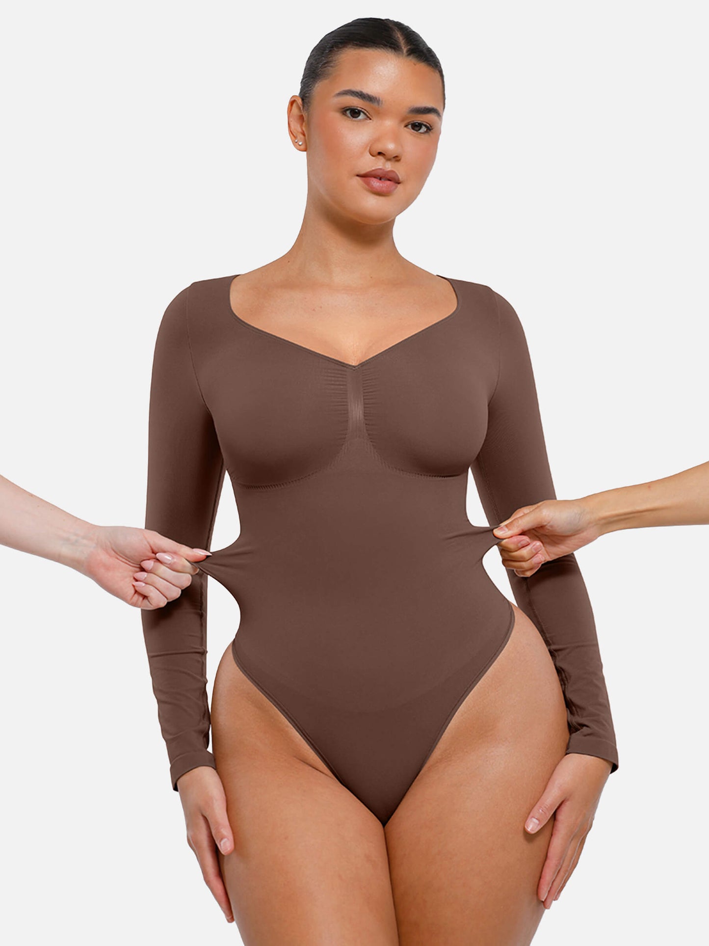 Body String Gainant Sculptant Manche Longue