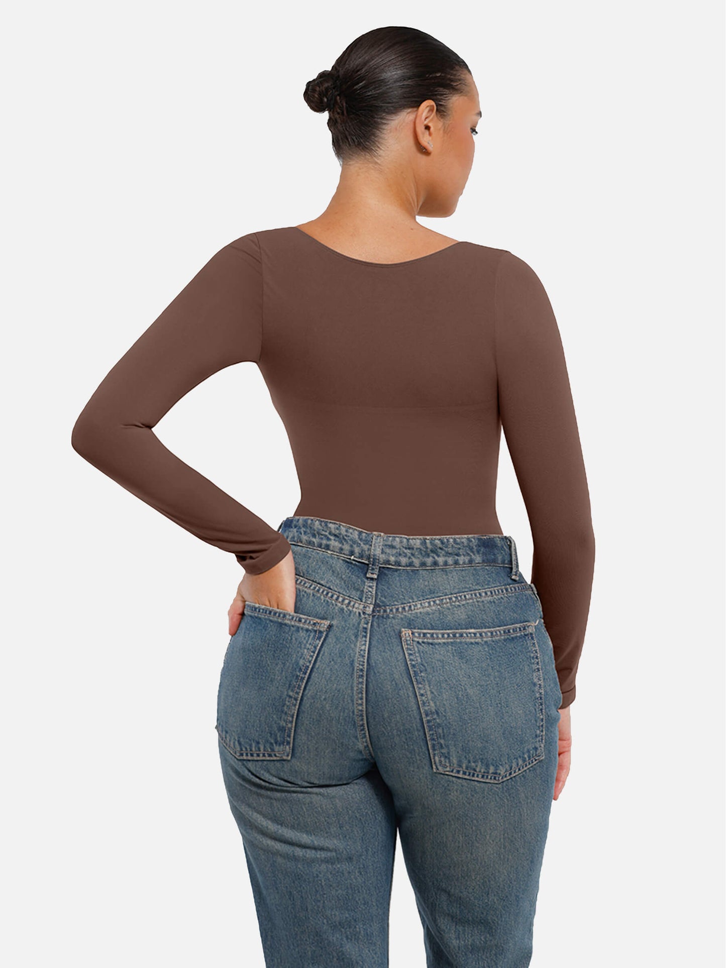 Body String Gainant Sculptant Manche Longue