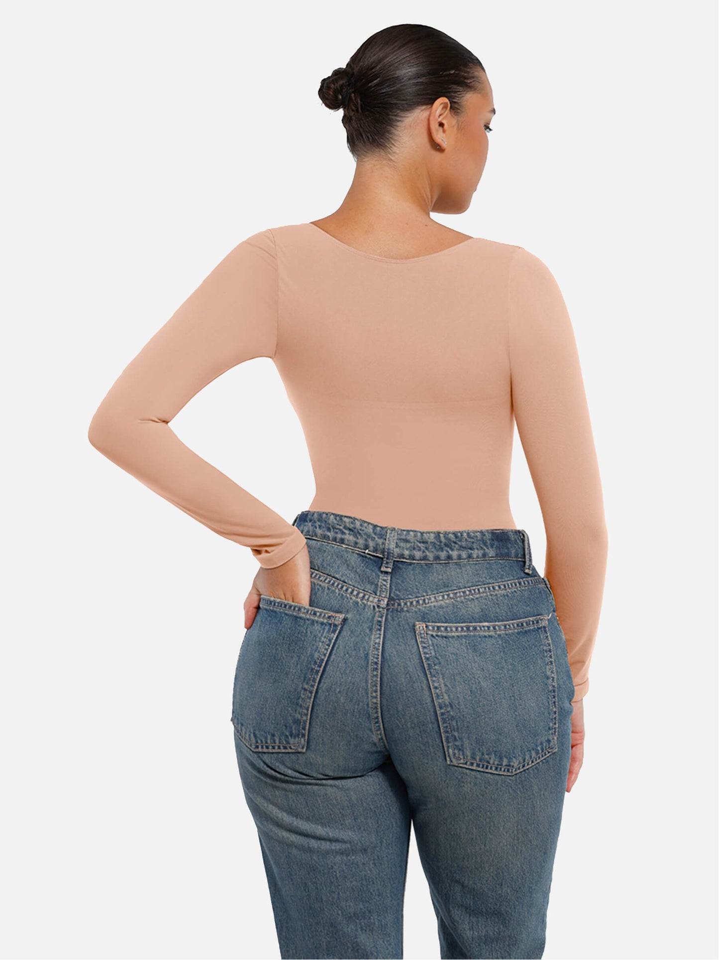 Body String Gainant Sculptant Manche Longue