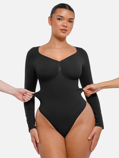 Body String Gainant Sculptant Manche Longue