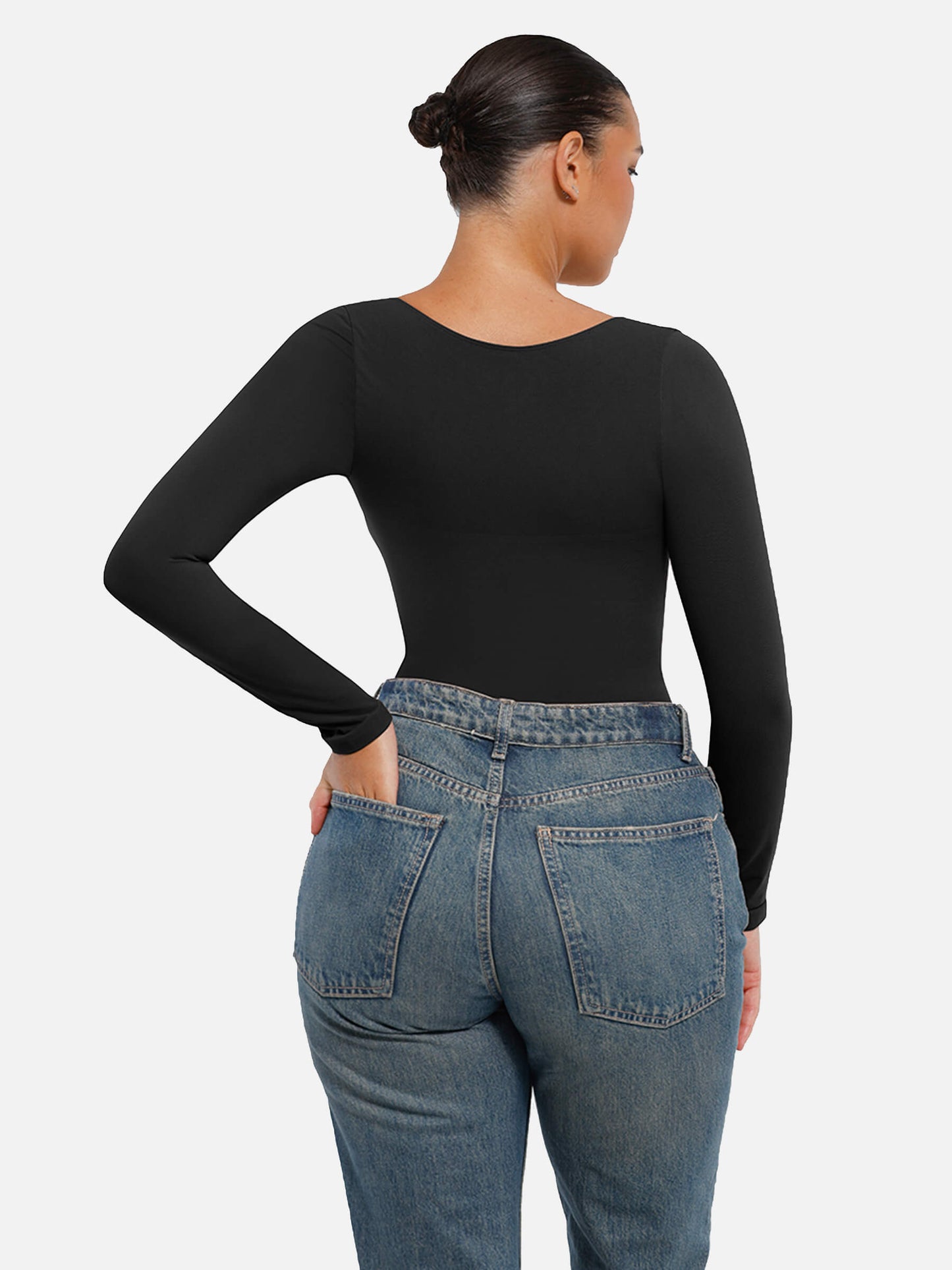 Body String Gainant Sculptant Manche Longue